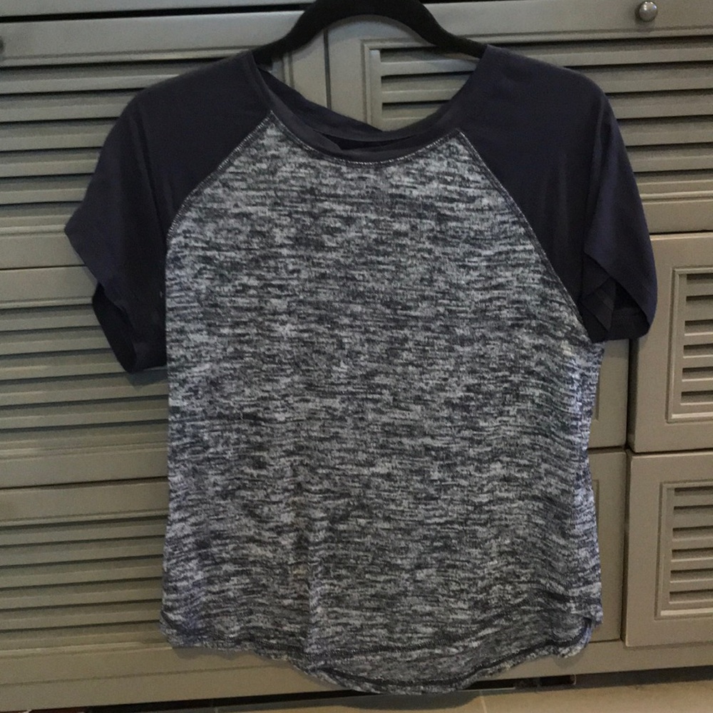 Mixed media Lou & Grey navy top